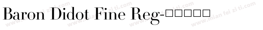 Baron Didot Fine Reg字体转换